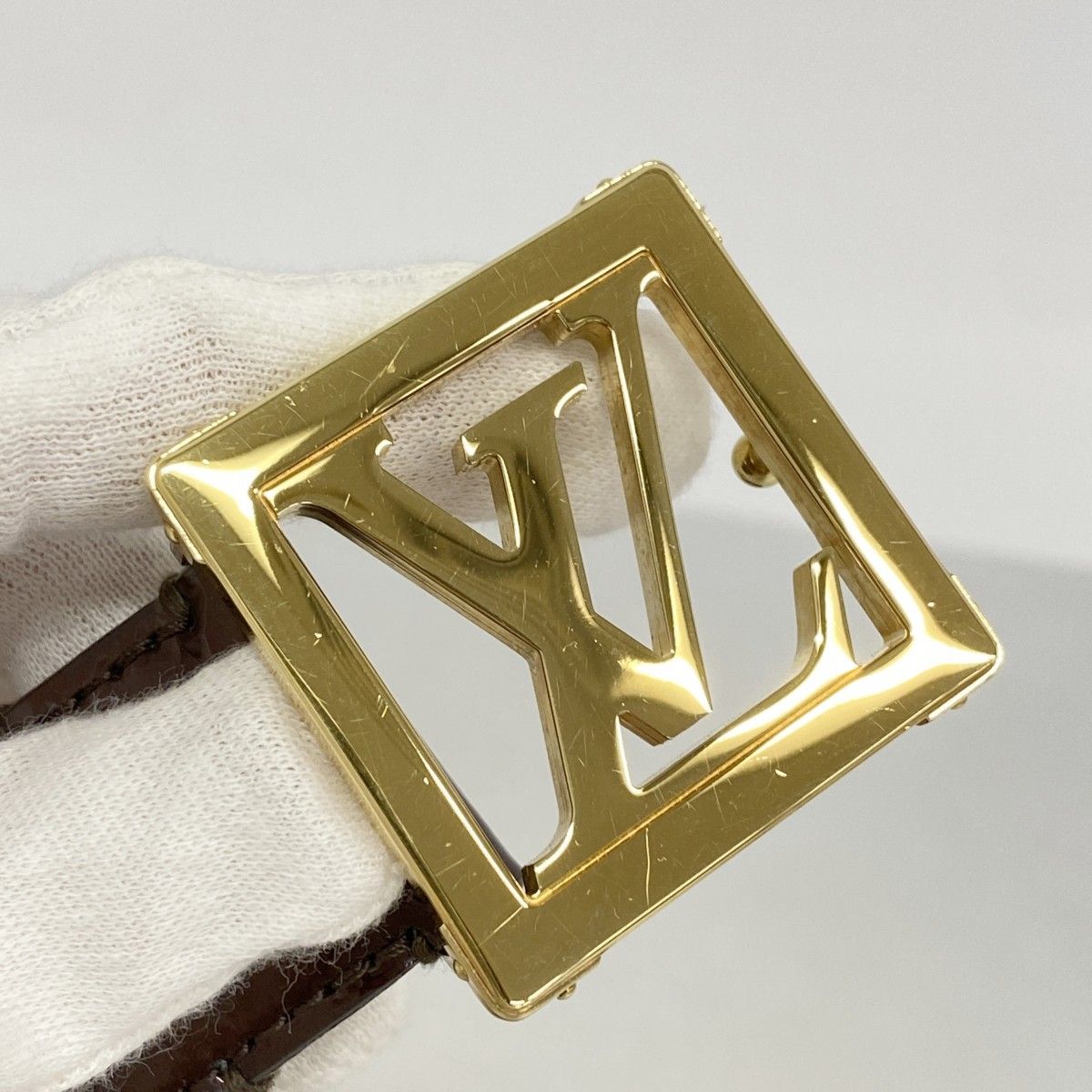 6ad4753-k】ルイヴィトン ベルト ヴェルニ サンチュール M6849