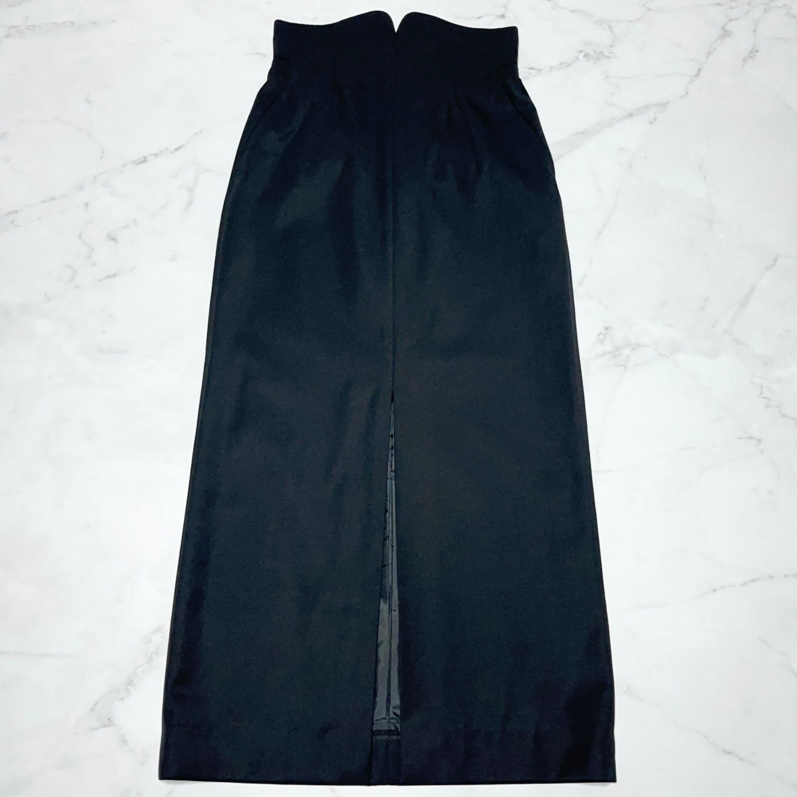 マメクロゴウチ mame kurogouchi Wool Gabardine High Waisted Skirt 