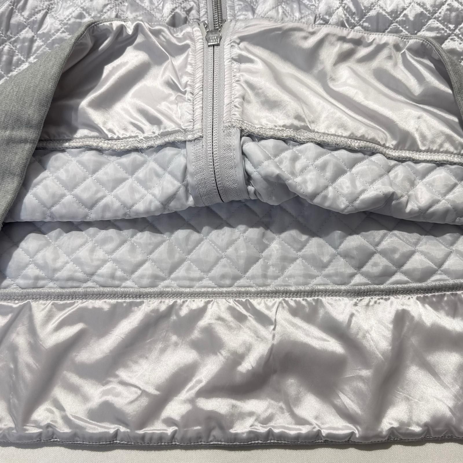 中古 レディース アンパスィ and per se ワンピース M グレー ダブル