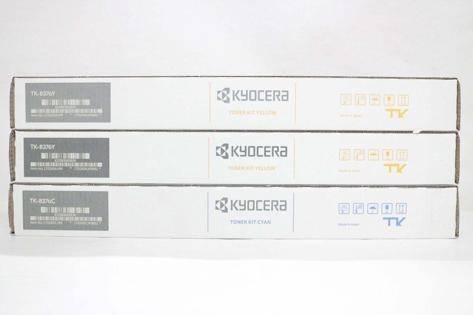 未使用 京セラ 純正 トナー TK-8376 3色5本（シアン・マゼンタ