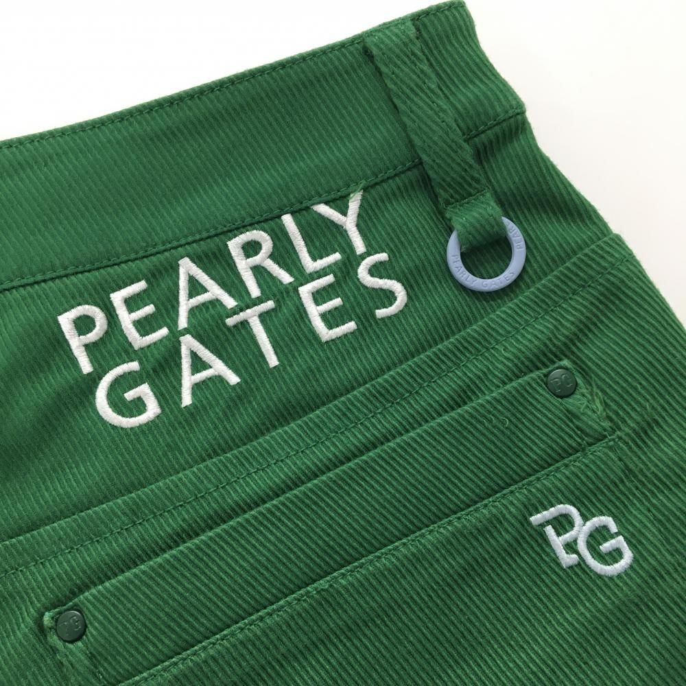 パーリーゲイツ スカート グリーン ロゴ刺しゅう白 ティー装着可