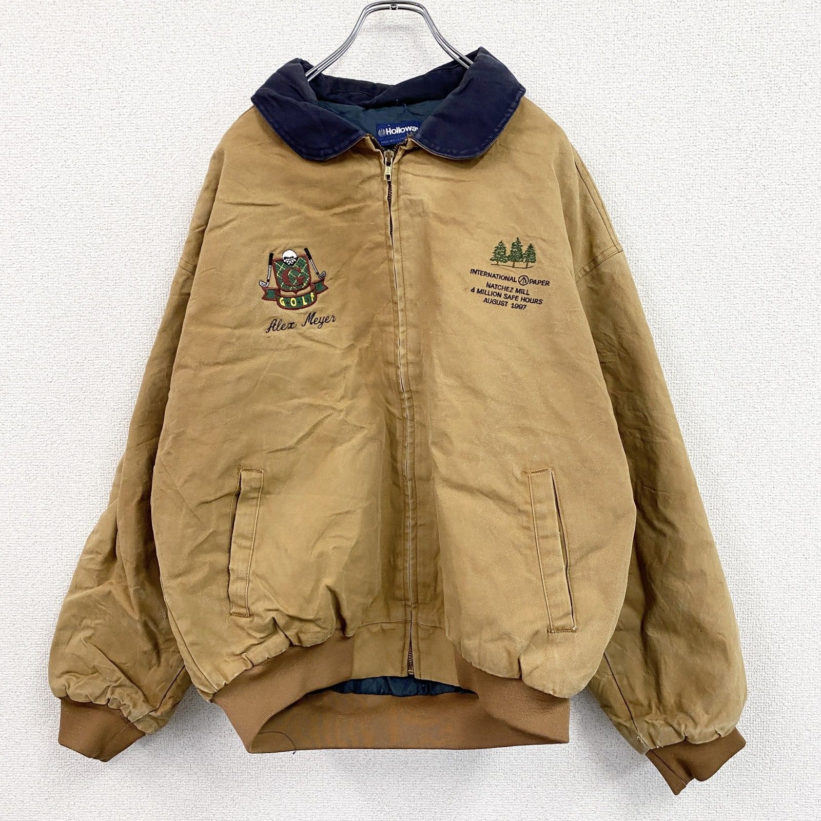 古着 used 80s Holloway ホロウェイ フルジップダックジャケット 企業