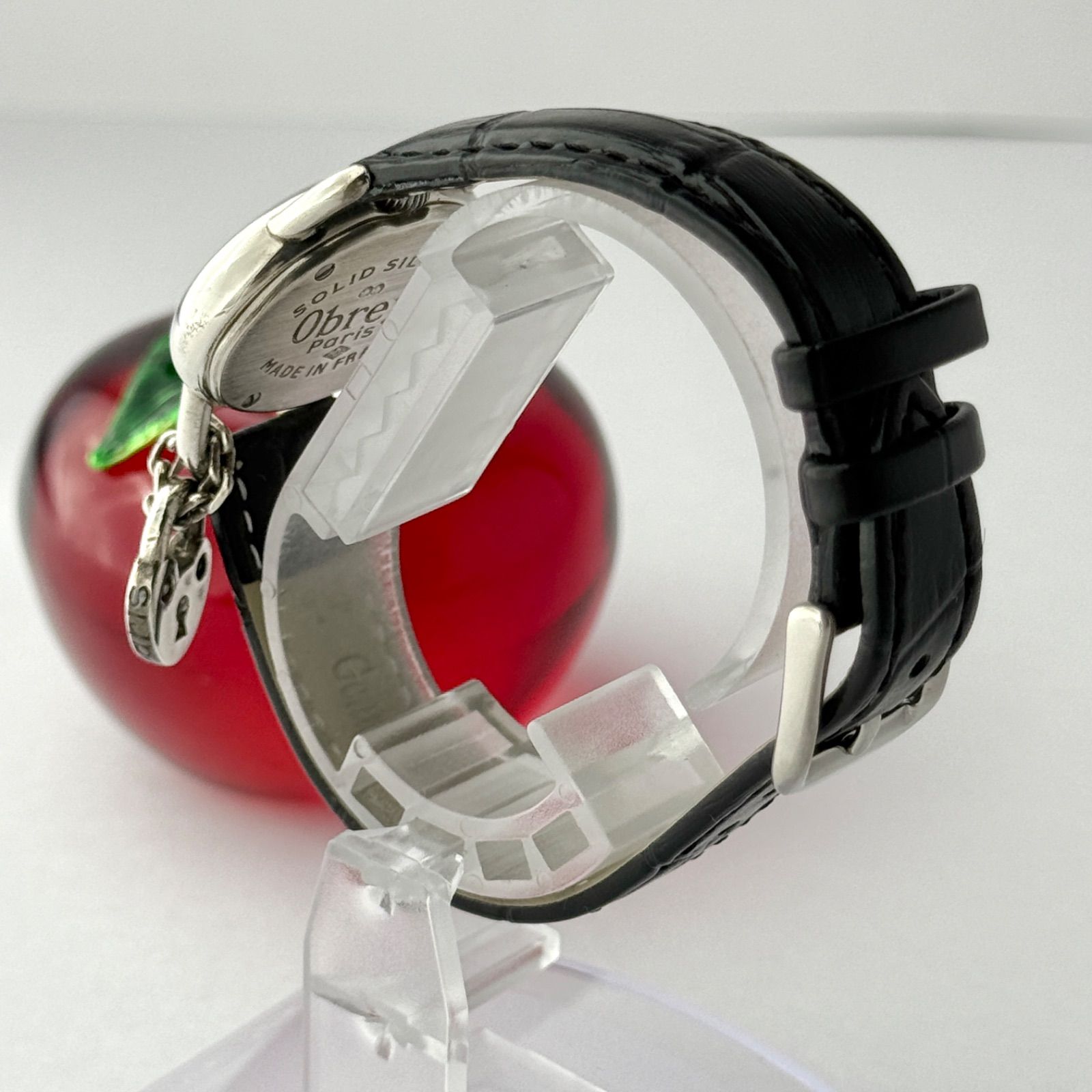 オブレイ ソリッドシルバー 新品ベルト 新品電池 レディース 腕時計