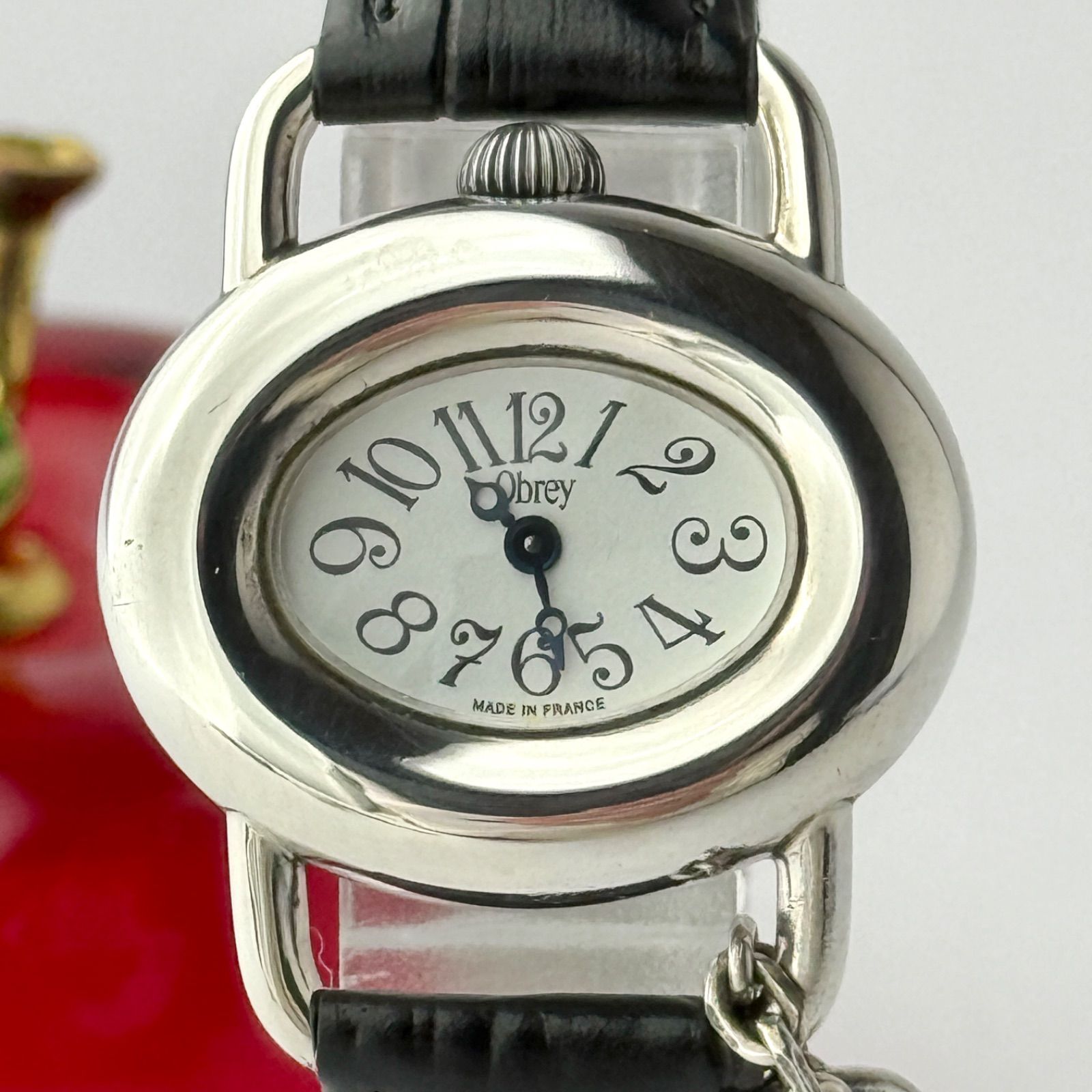 オブレイ ソリッドシルバー 新品ベルト 新品電池 レディース 腕時計