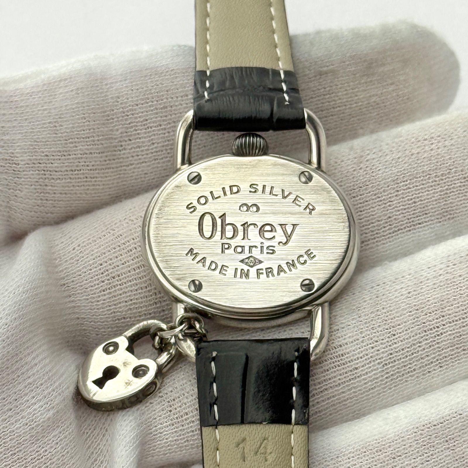 オブレイ ソリッドシルバー 新品ベルト 新品電池 レディース 腕時計