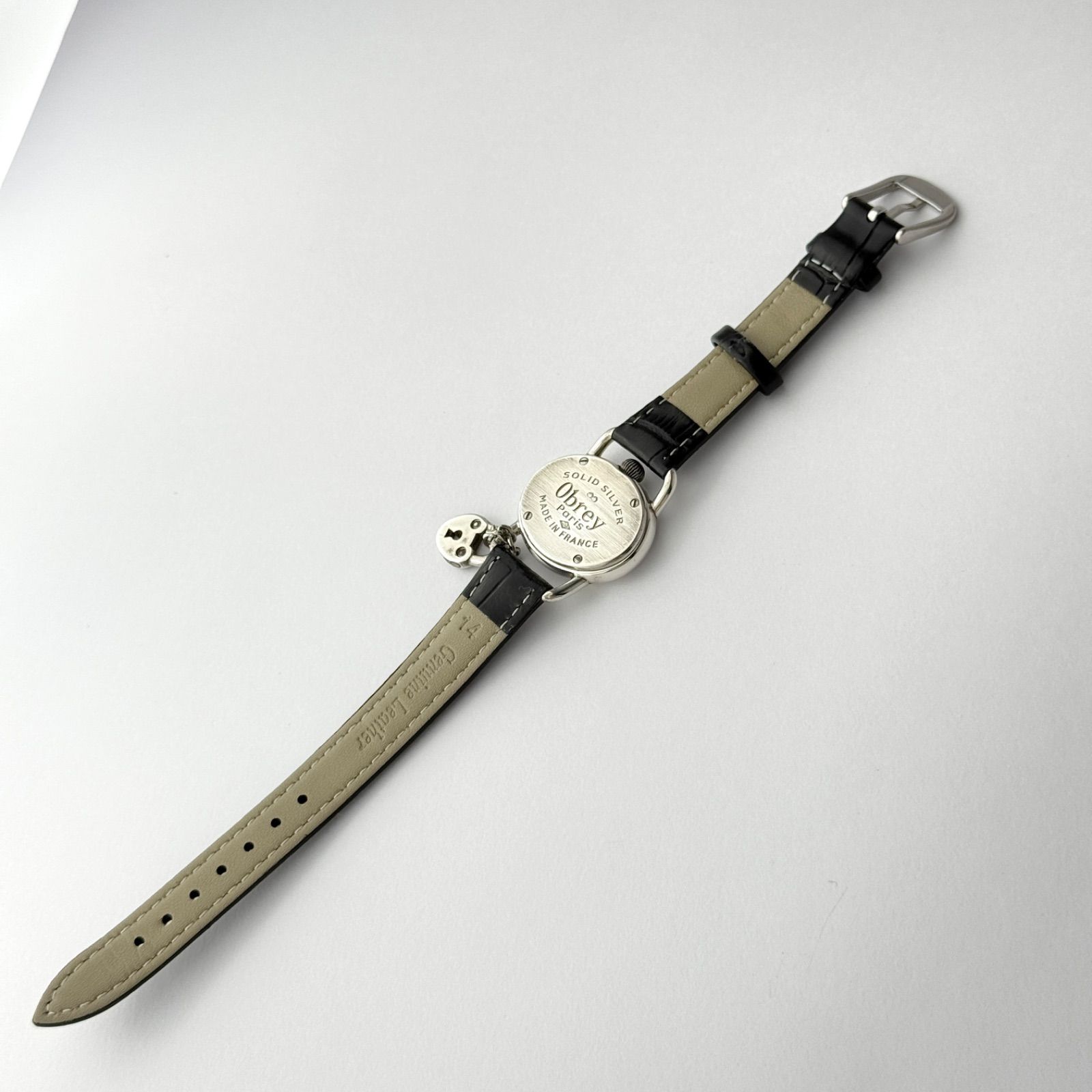 オブレイ ソリッドシルバー 新品ベルト 新品電池 レディース 腕時計
