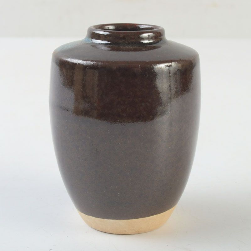 茶道具 京焼 清水焼 桶谷定一作 肩衝茶入 仕覆付 共箱 V S639 - メルカリ