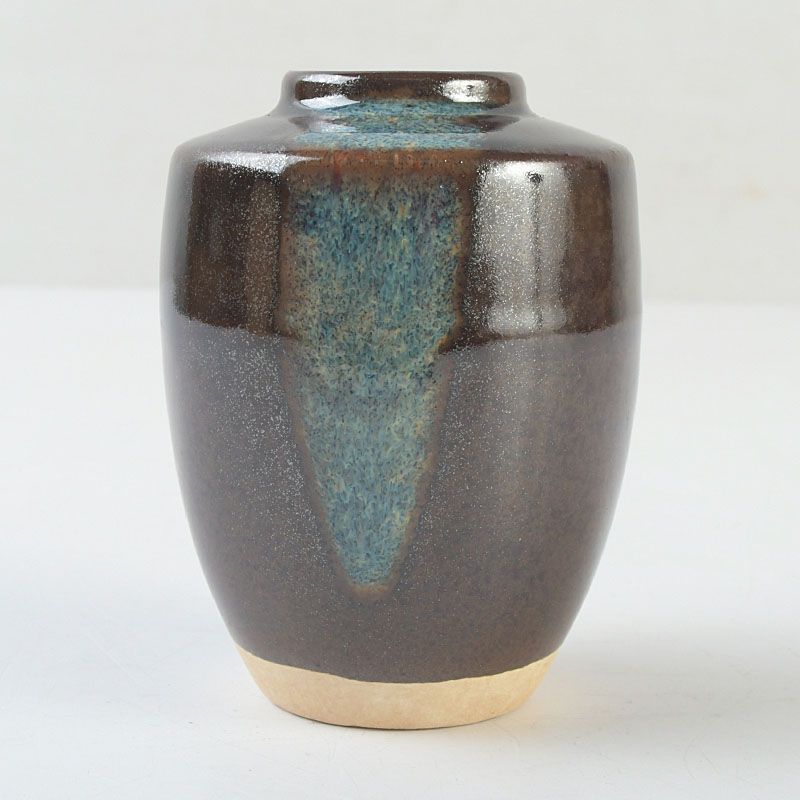 茶道具 京焼 清水焼 桶谷定一作 肩衝茶入 仕覆付 共箱 V S639 - メルカリ