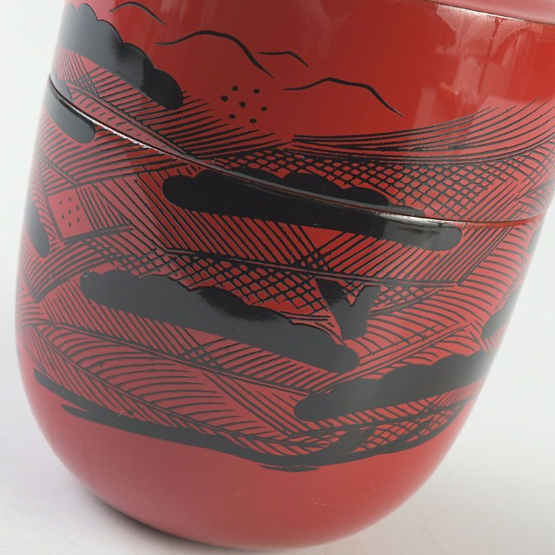 茶道具 中村湖彩作 玄々斎好写 曙棗 共箱 V S640 - メルカリ