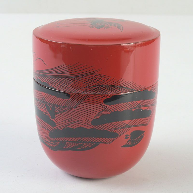 茶道具 中村湖彩作 玄々斎好写 曙棗 共箱 V S640 - メルカリ