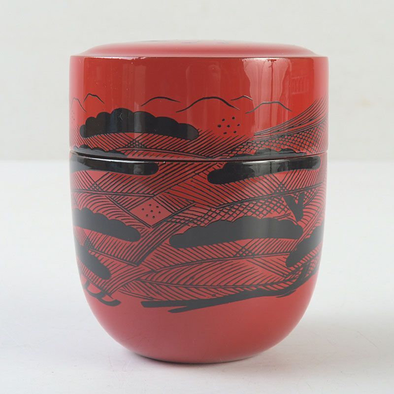 茶道具 中村湖彩作 玄々斎好写 曙棗 共箱 V S640 - メルカリ