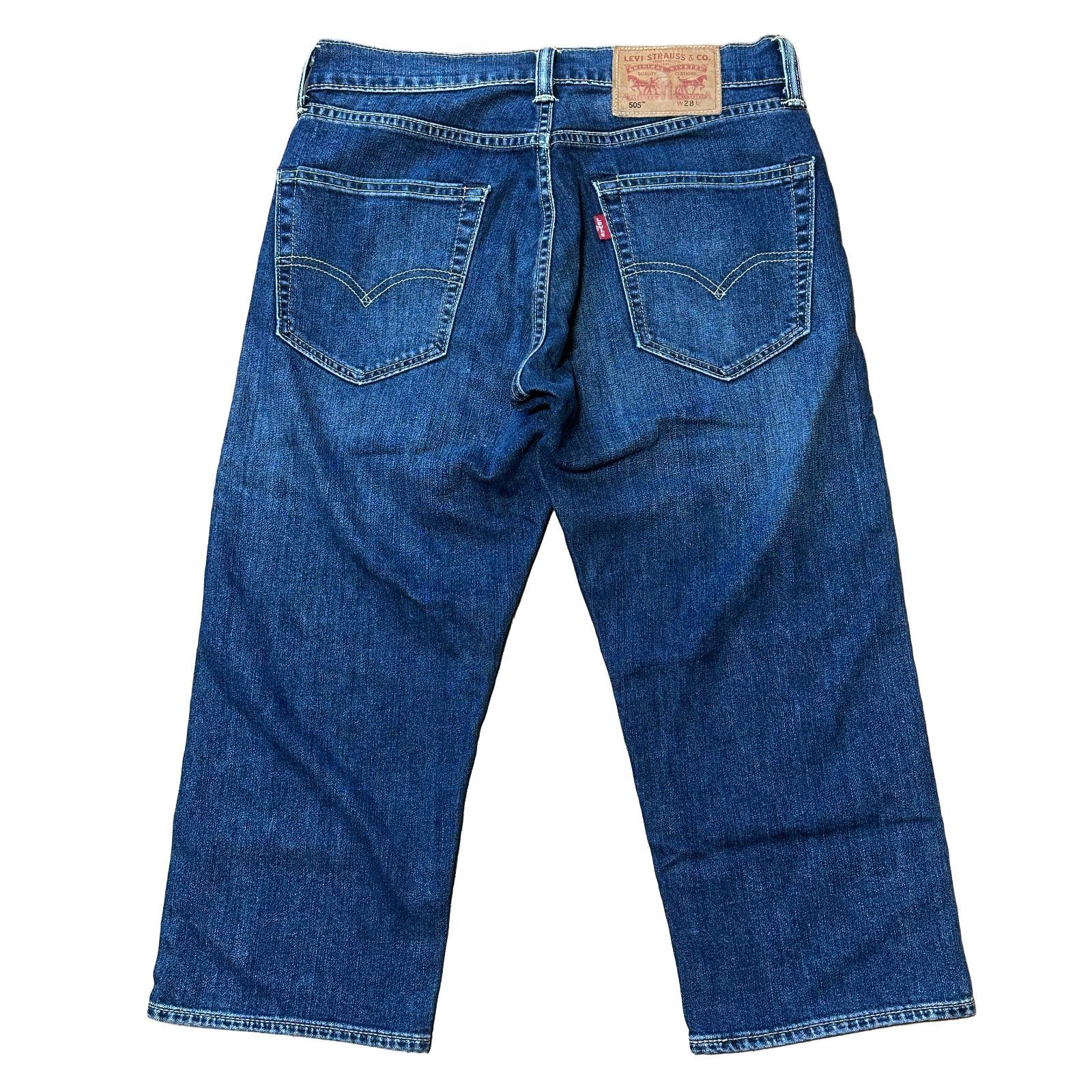 LEVI'S 505 COOL ストレッチ クロップド テーパードデニム 涼ジーンズ