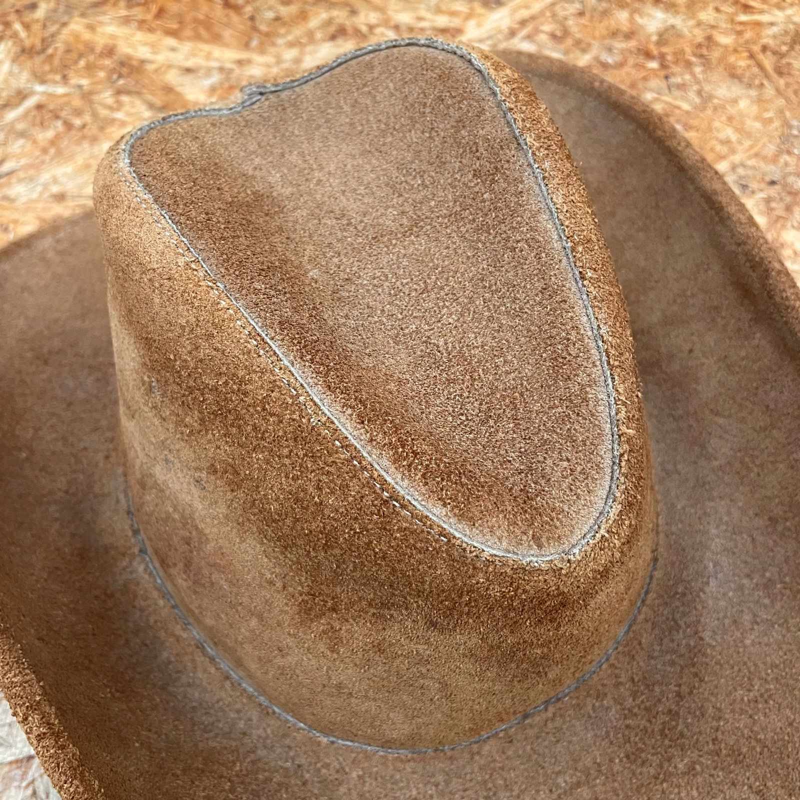 カナダ製 スエード テンガロンハット ブラウン 革製 レザー 帽子