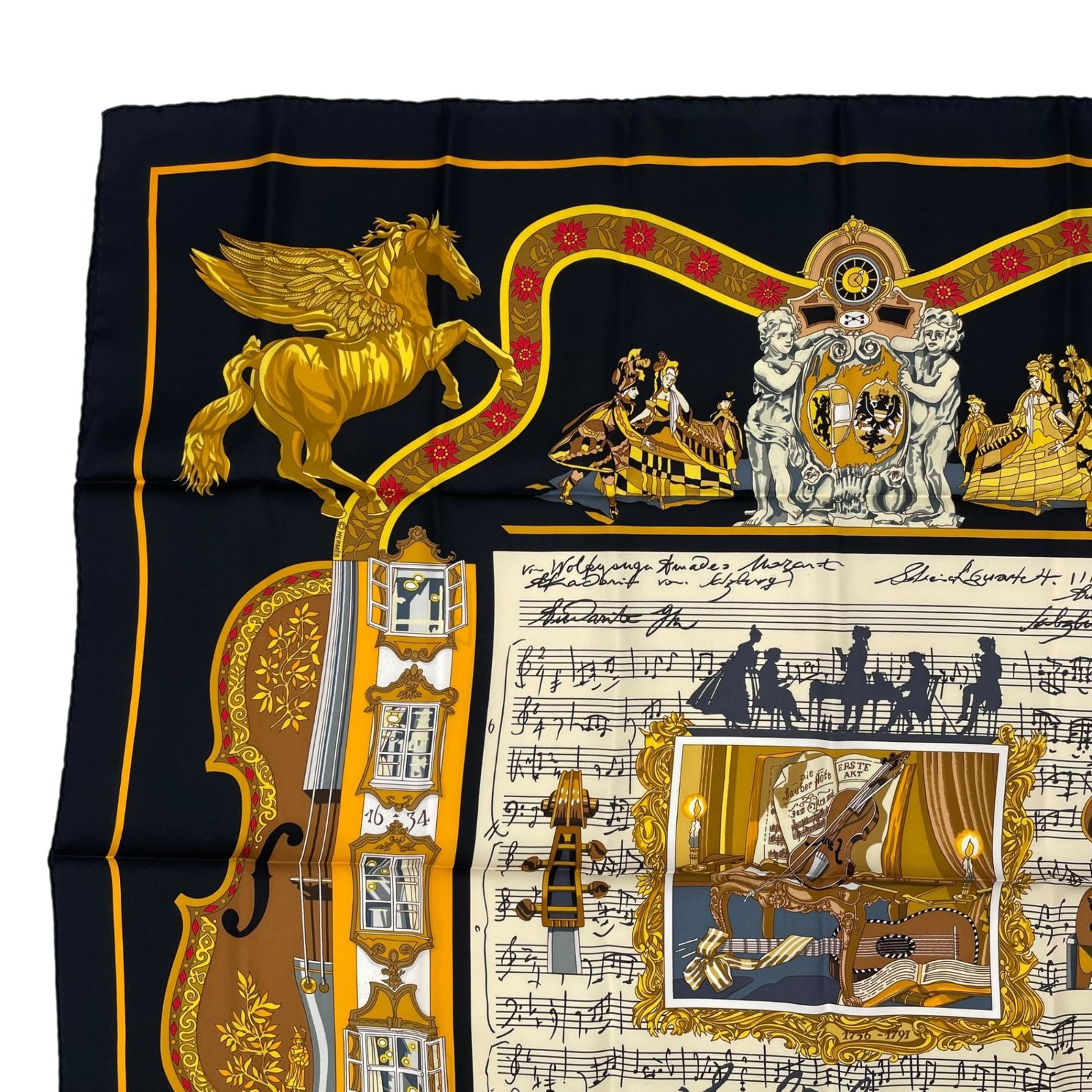 新品同様 HERMES エルメス カレ90 IN SALZBURG ザルツブルグにて 