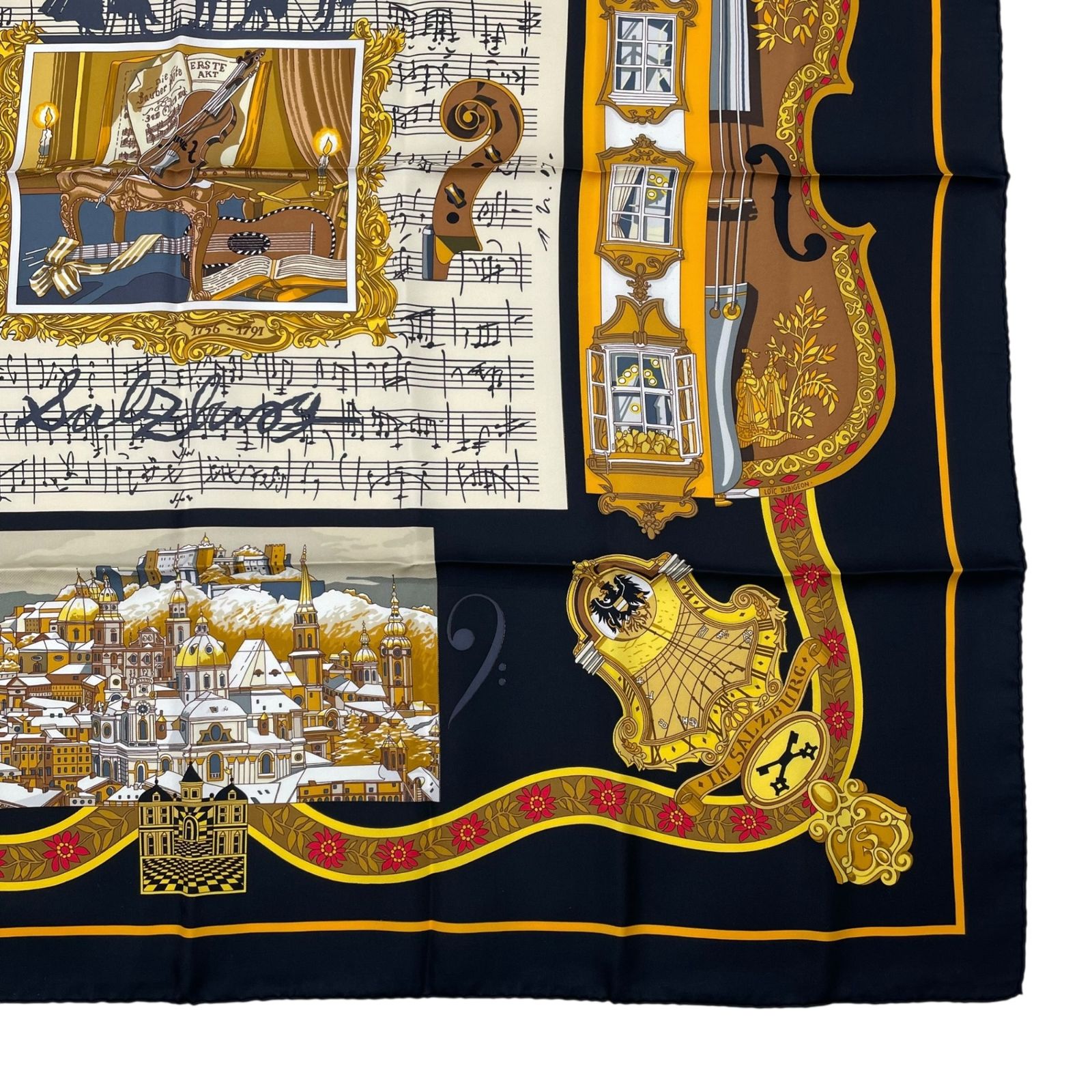 新品同様 HERMES エルメス カレ90 IN SALZBURG ザルツブルグにて 