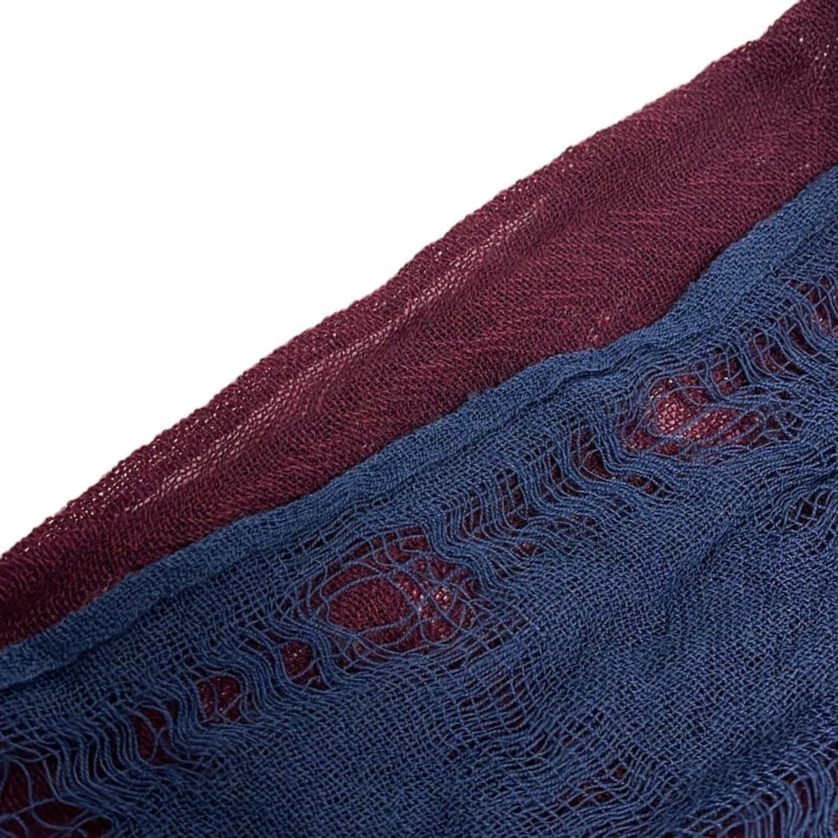 Y's(ワイズ) ストール(ショール)美品 - ボルドー×パープル×ネイビー