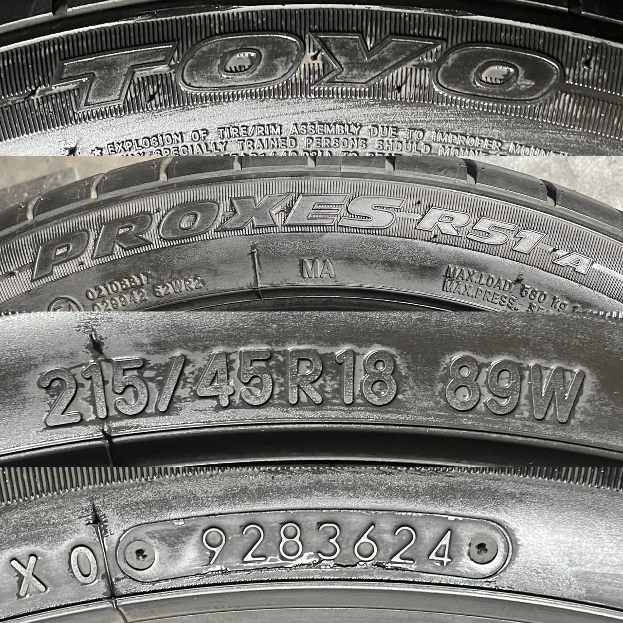 うっすらイボ　9.9分山　トーヨー　ナノエナジー　215/45R18 24年製 うっすらイボ 9.9分山 トーヨー ナノエナジー 215/45R18 24年製 【公式