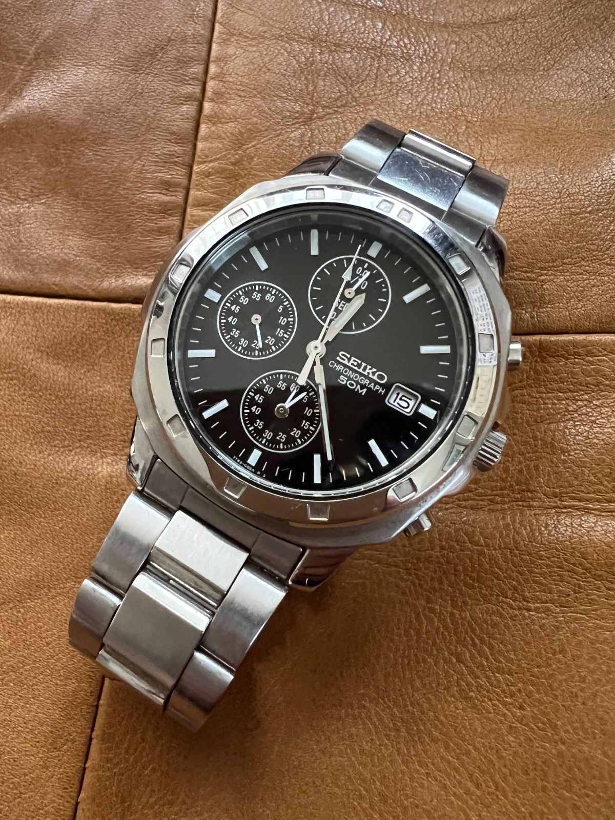 セイコー☆クロノグラフ☆クオーツ☆7T92-0CA0☆メンズ 時計 - メルカリ