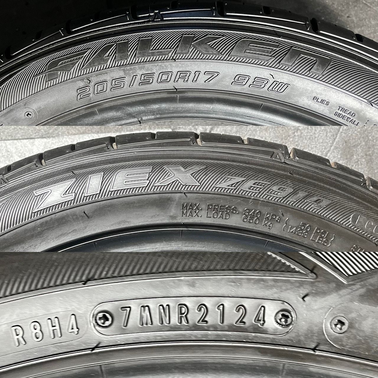 うっすらイボ 2024年製 約9.9分山 ファルケン FALKEN ジークス ZIEX