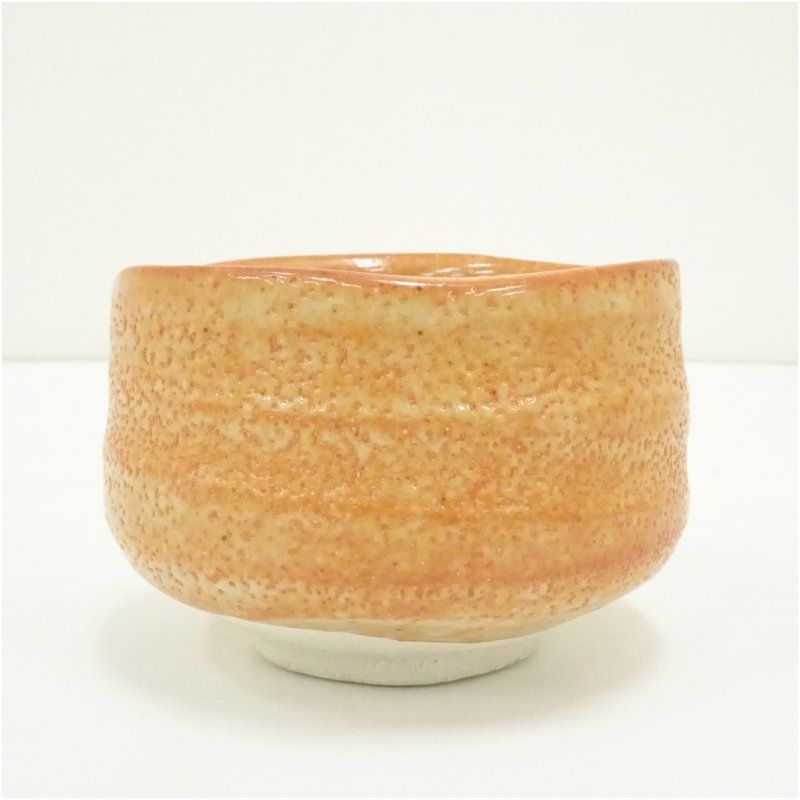 加藤正山造 紅志野茶碗（共箱） 茶道 抹茶 おしゃれ 抹茶茶碗 抹茶碗