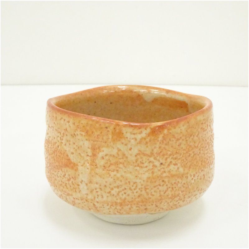 志野茶碗 加藤正山造(圓正窯) 共箱 加藤正山造 紅志野茶碗（共箱） 茶道 抹茶 おしゃれ 抹茶茶碗 抹茶碗