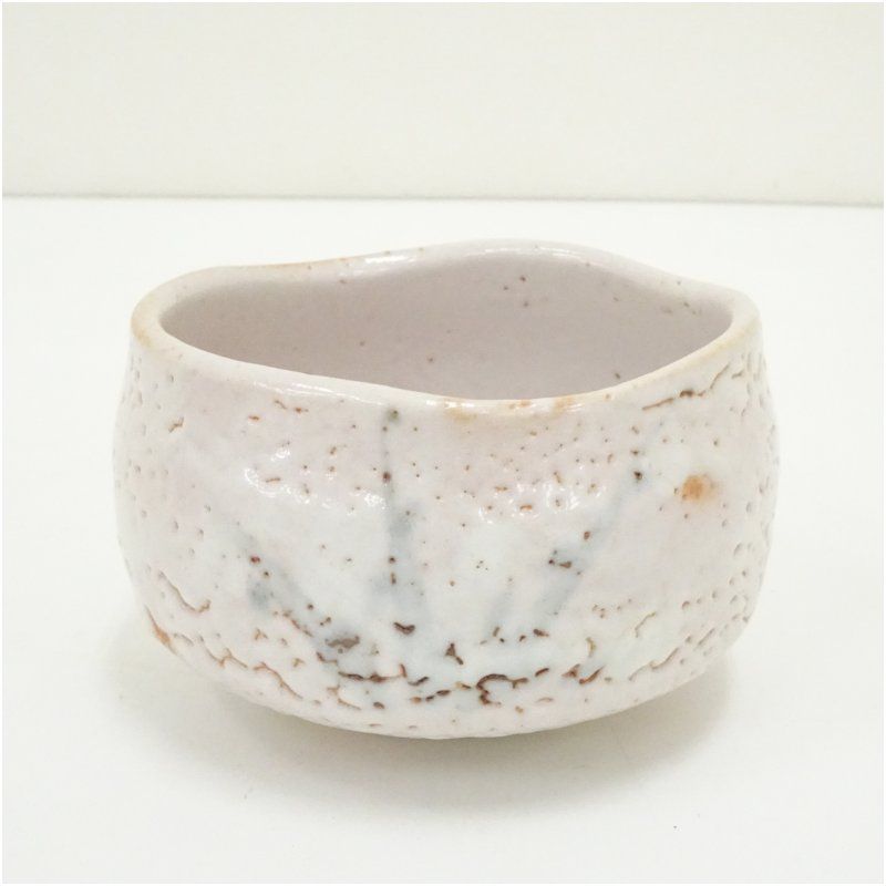 美濃焼 秀山窯造 志野茶碗（箱付） 茶道 抹茶 おしゃれ 抹茶茶碗 抹茶