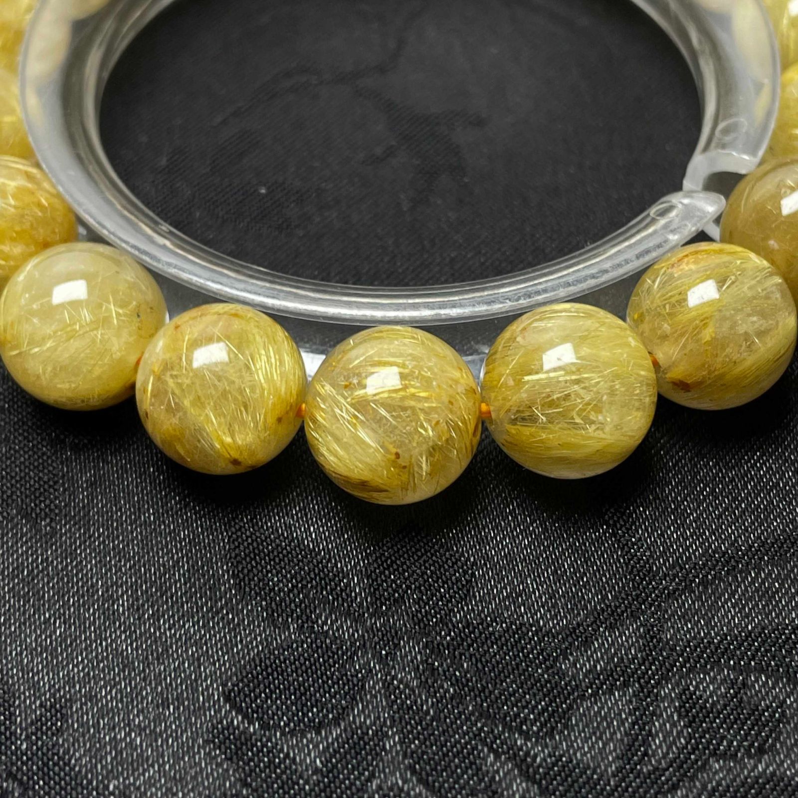 天然石 天然石☆【55A極!極満針ルチルクォーツ】☆ブレスレット 天然石 金運