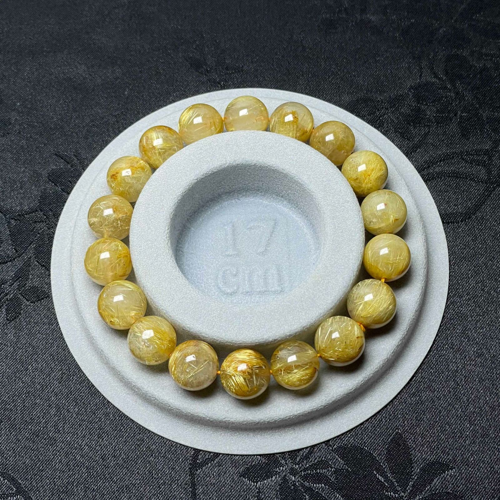 天然石☆【55A極!極満針ルチルクォーツ】☆ブレスレット 天然石 金運