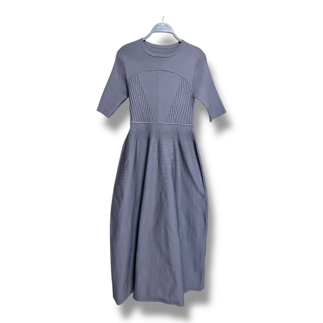 ADAM ET ROPE アダムエロペ MIX パターン ハーフスリーブ ワンピース