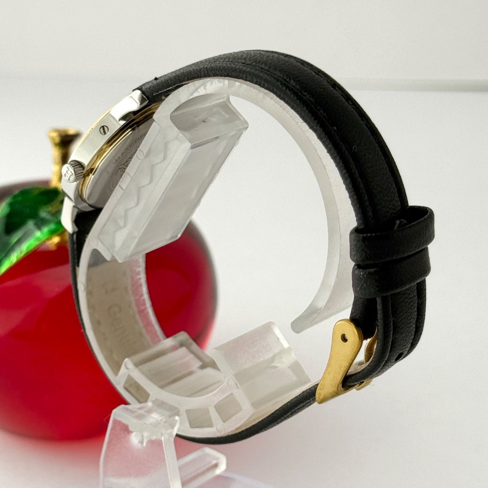 エルメス クリッパー デイト 新品ベルト 新品電池 レディース 腕時計