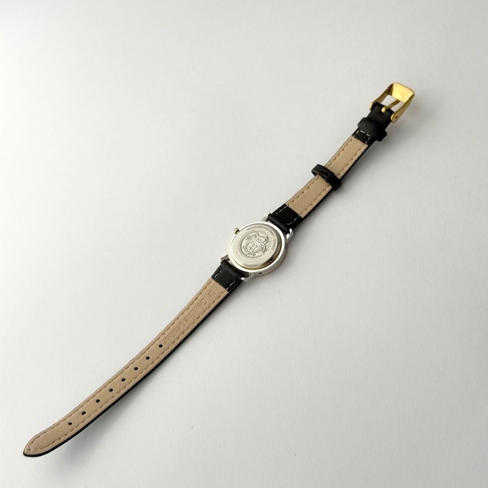 エルメス クリッパー デイト 新品ベルト 新品電池 レディース 腕時計