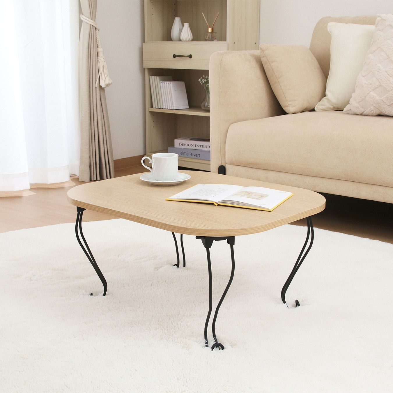 ネコ脚テーブル 6048 ナチュラル(木目) - メルカリ