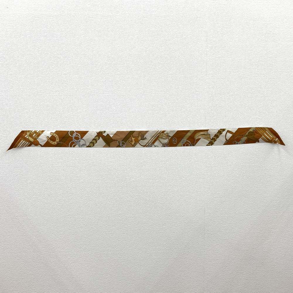 HERMES エルメス ツイリー スカーフ BRIDES ET GRIS GRIS 馬勒と