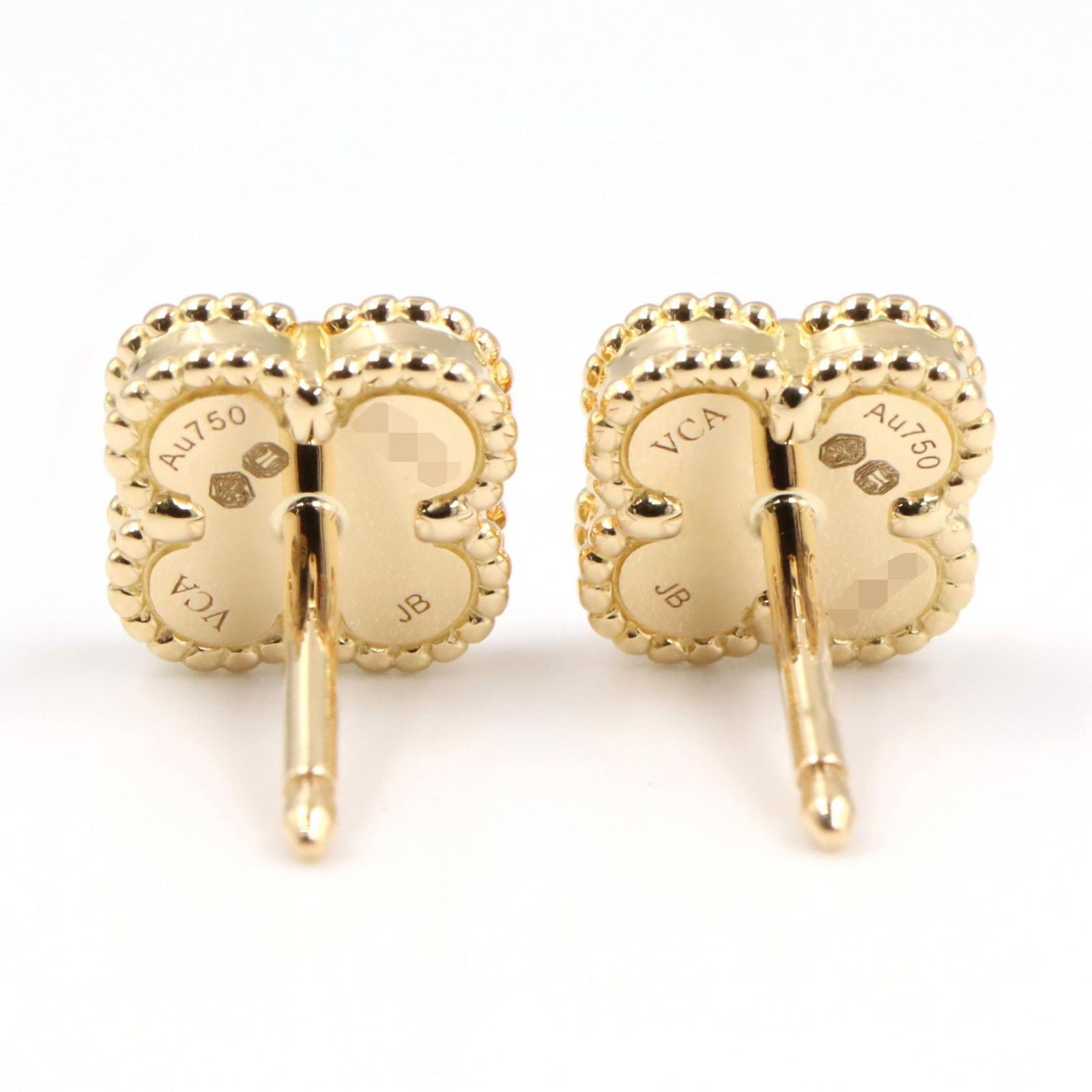 ヴァンクリーフ&アーペル　スイートアルハンブラ　マザーオブパール　ピアス Van Cleef ＆ Arpels（ヴァンクリーフ ＆ アーペル） (美品)ヴァン