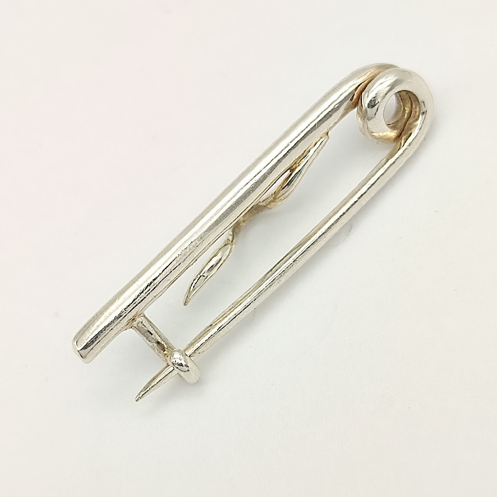 HERMES ピンブローチ 美品】HERMES エルメス ピンブローチ SILVER シルバー925 3.4g - メルカリ