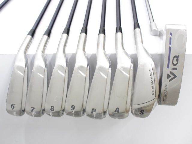 中古】 ブリヂストン ツアーステージ ViQ 13本セット 専用キャディ