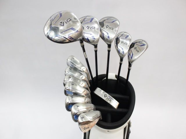 中古】 ブリヂストン ツアーステージ ViQ 13本セット 専用キャディ