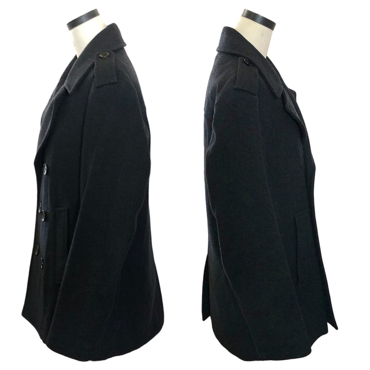 コーチ COACH ウール コート Sサイズ ダークグレー ピーコート ロング