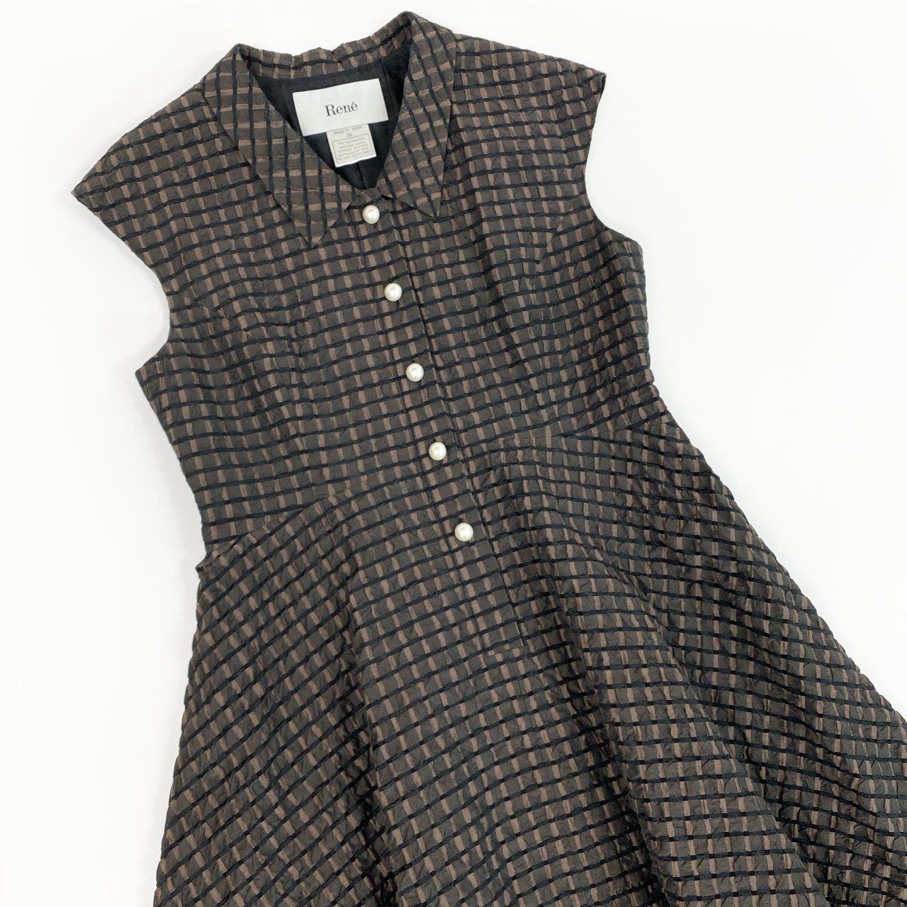 14a28 Rene ルネ ノースリーブワンピース ノースリーブワンピース A