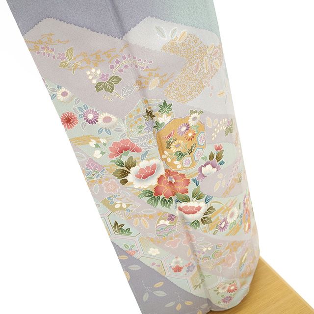 【未使用品】正絹　上質な訪問着　金駒　濃い紫系　袷 楽天市場】【新古品】 本場大島紬 訪問着 着物 大島紬 袷 染大島 未