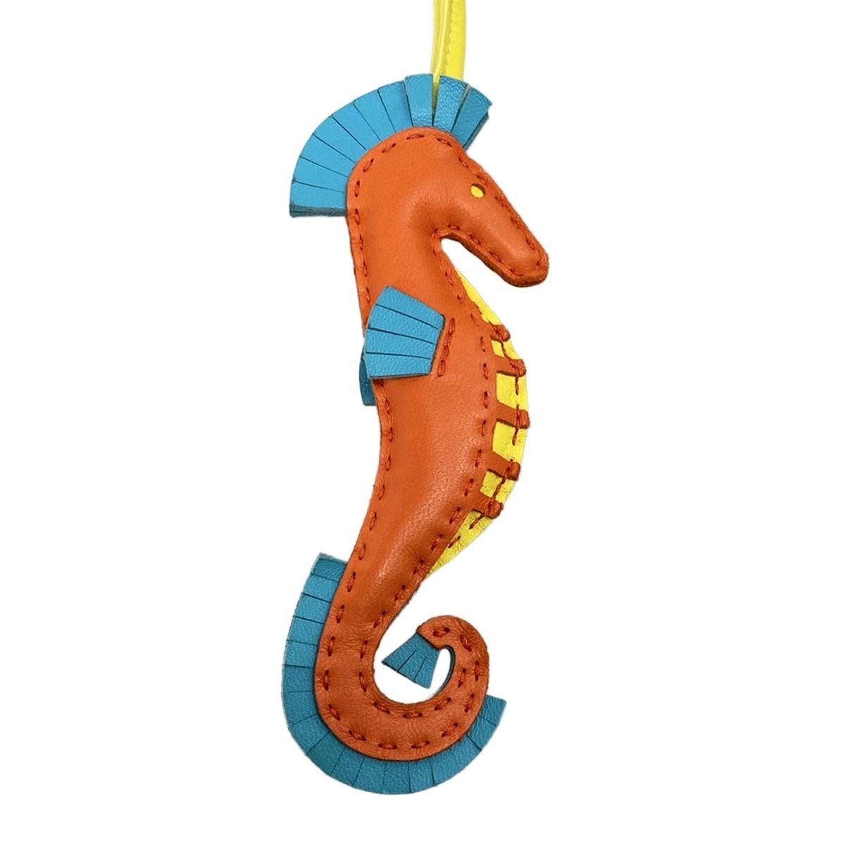 HERMES(エルメス) キーホルダー(チャーム)美品 イポ オレンジポピー