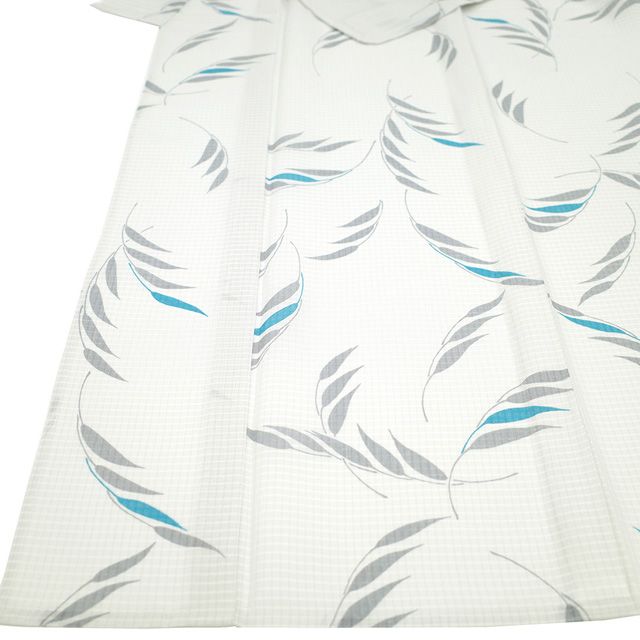 新古品】 夏物 本場大島紬 着物 未使用 正絹 夏大島 単衣 ホワイト