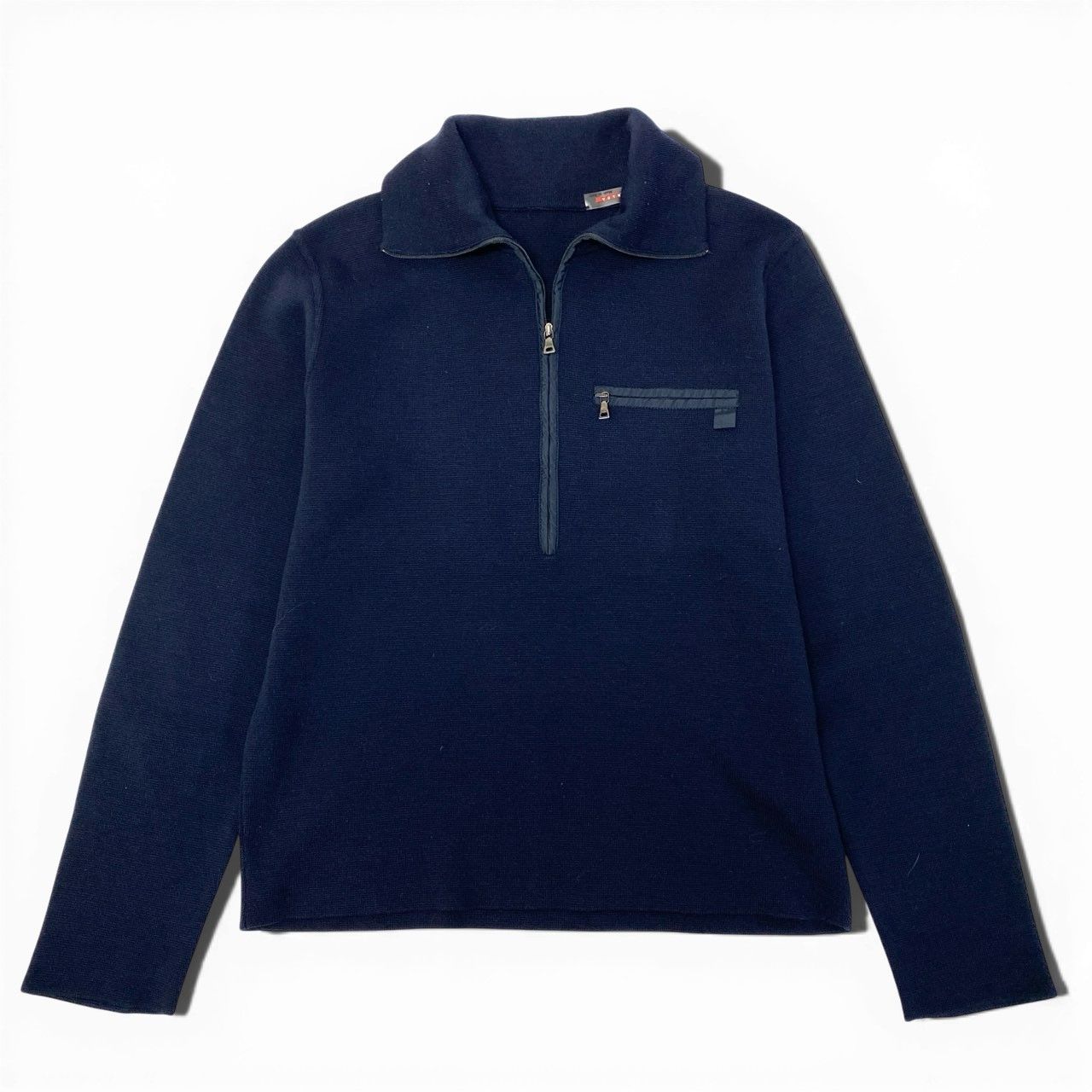 63a28 PRADA SPORT プラダ スポーツ ハーフジップ ニットセーター