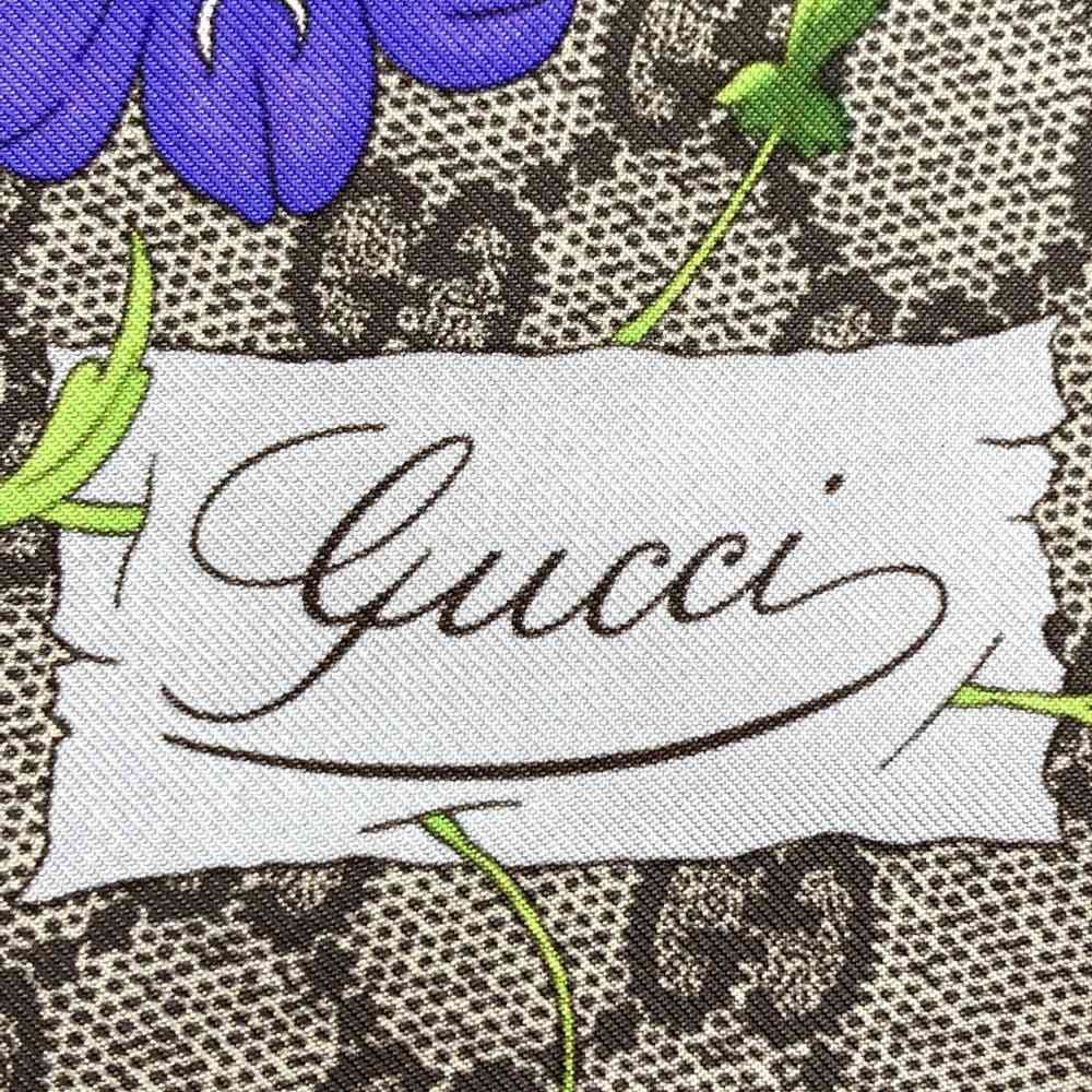 美品 箱あり GUCCI グッチ GG フローラ フラワー 花柄 スカーフ シルク