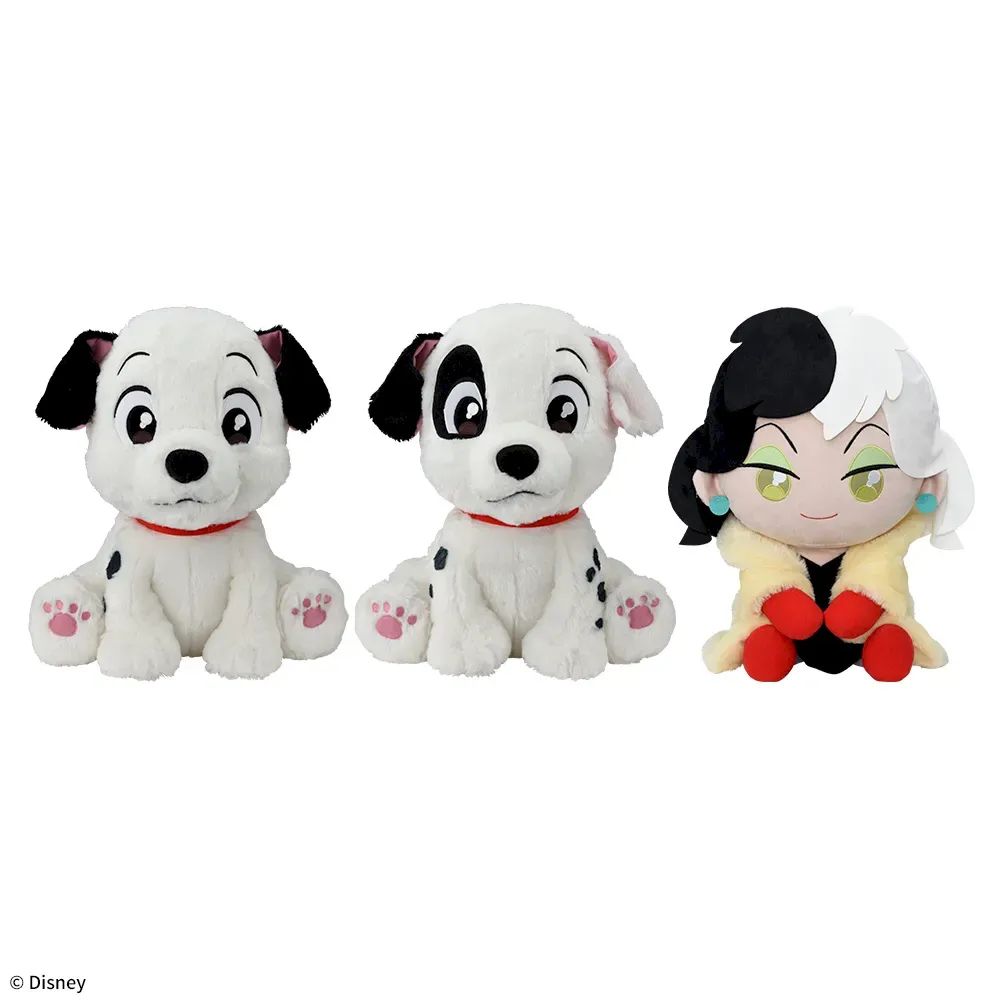 ラッキー&パッチ&クルエラ うるりぃみぃ ぬいぐるみ 全3種 犬 101匹