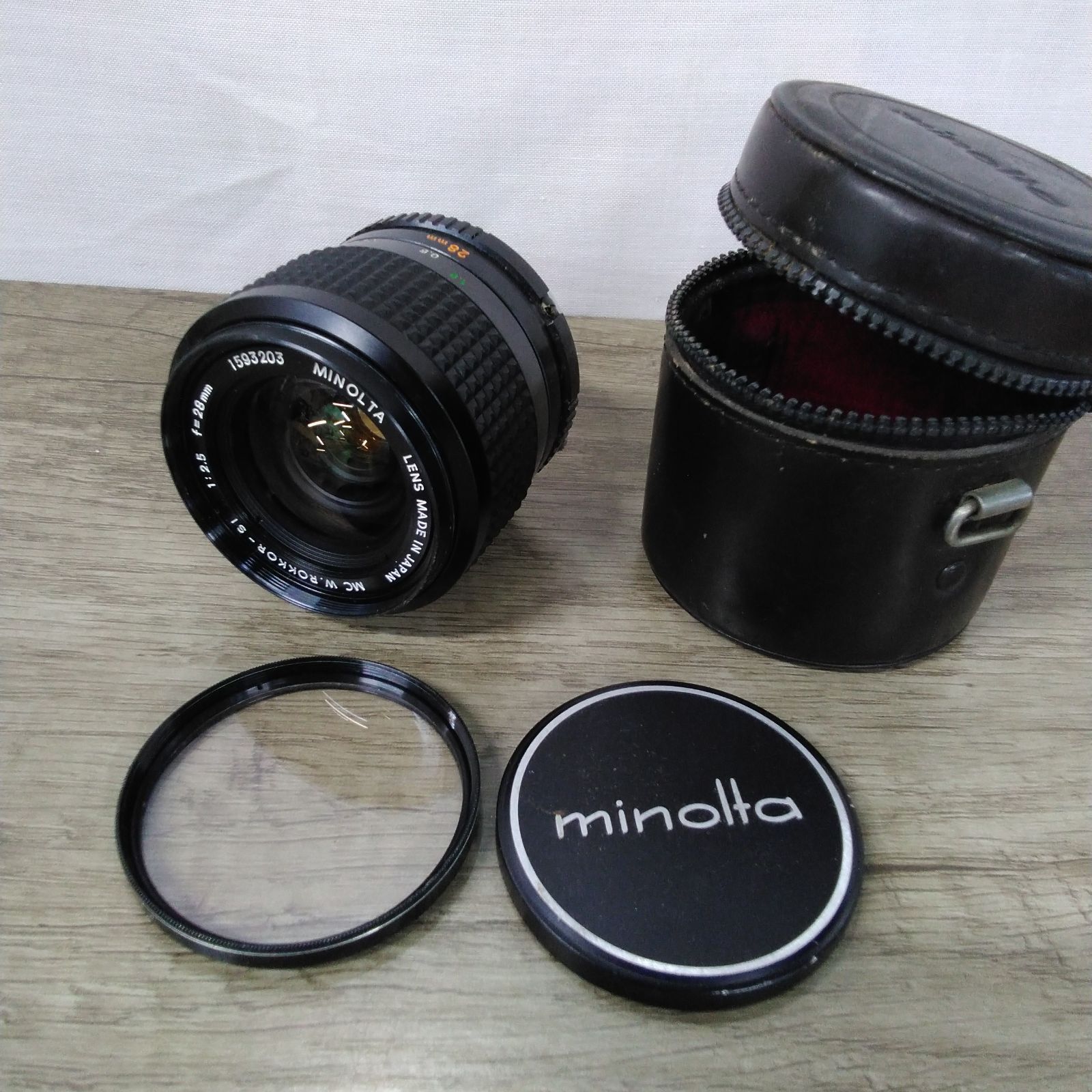 ミノルタ MC W.ROKKOR-SI 28mm F2.5 レンズ minolta カメラ 光学機器