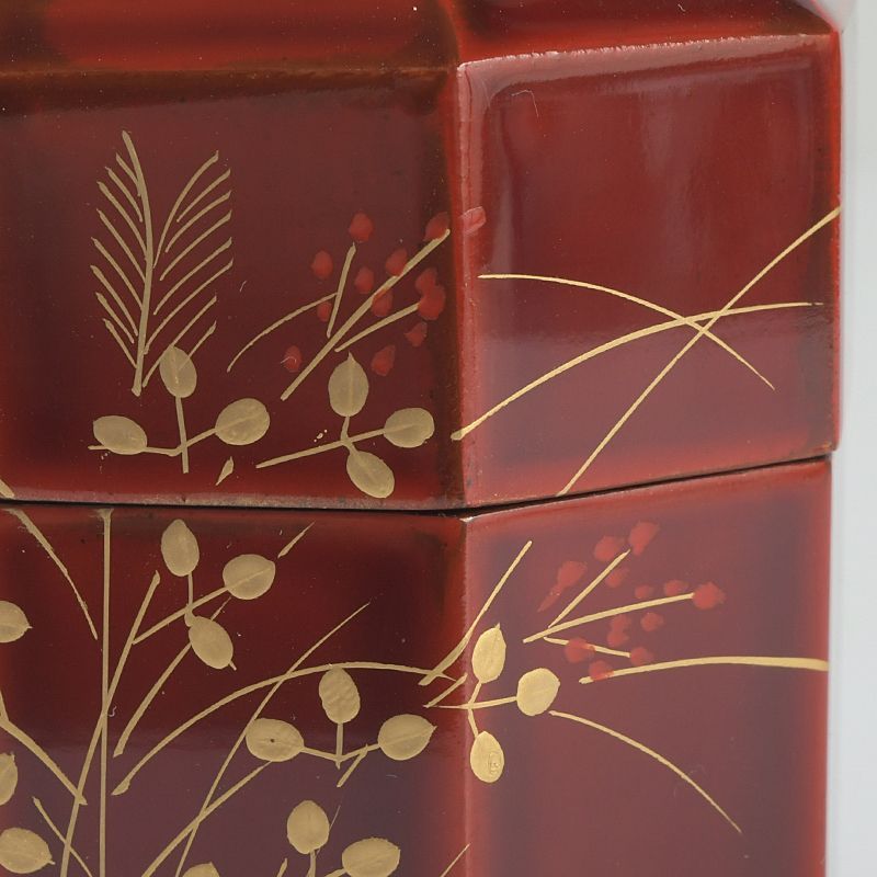 茶道具 塗師 千穂造 井伊大老好 萩に雁蒔絵 八角棗 共箱 V S649 - メルカリ