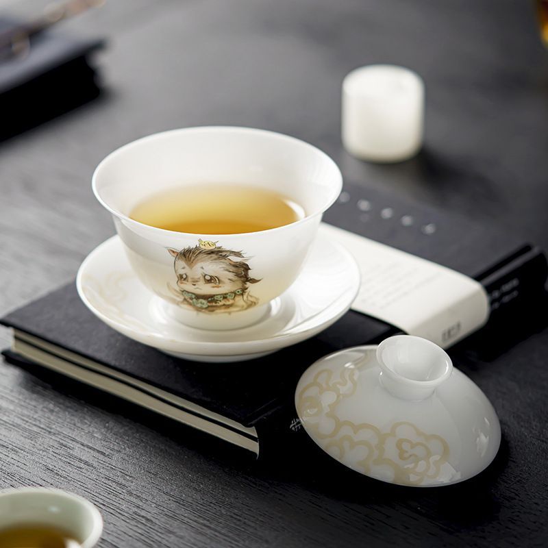 陶磁器三才蓋碗