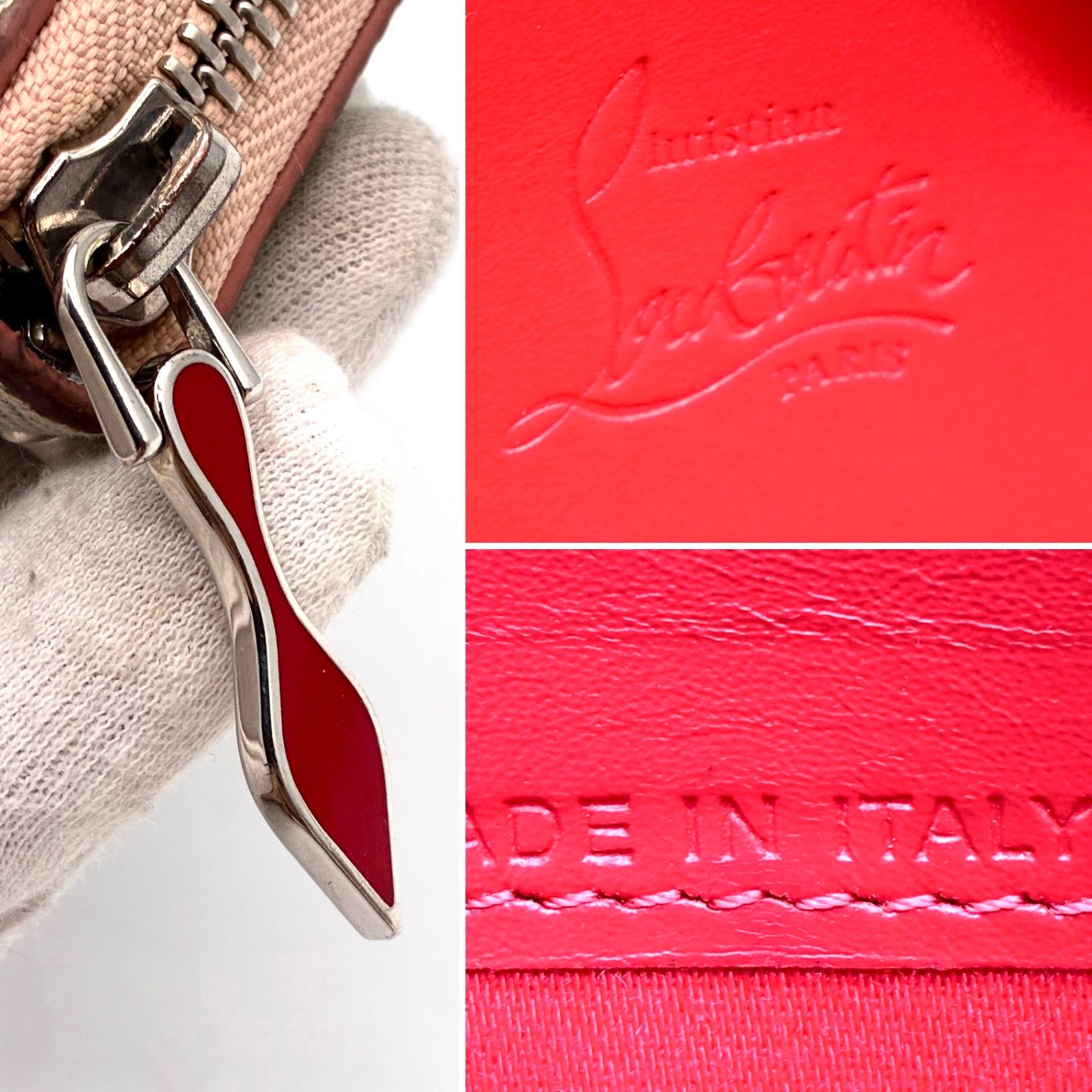 Christian Louboutin クリスチャンルブタン パネトーネ ラウンドジップ