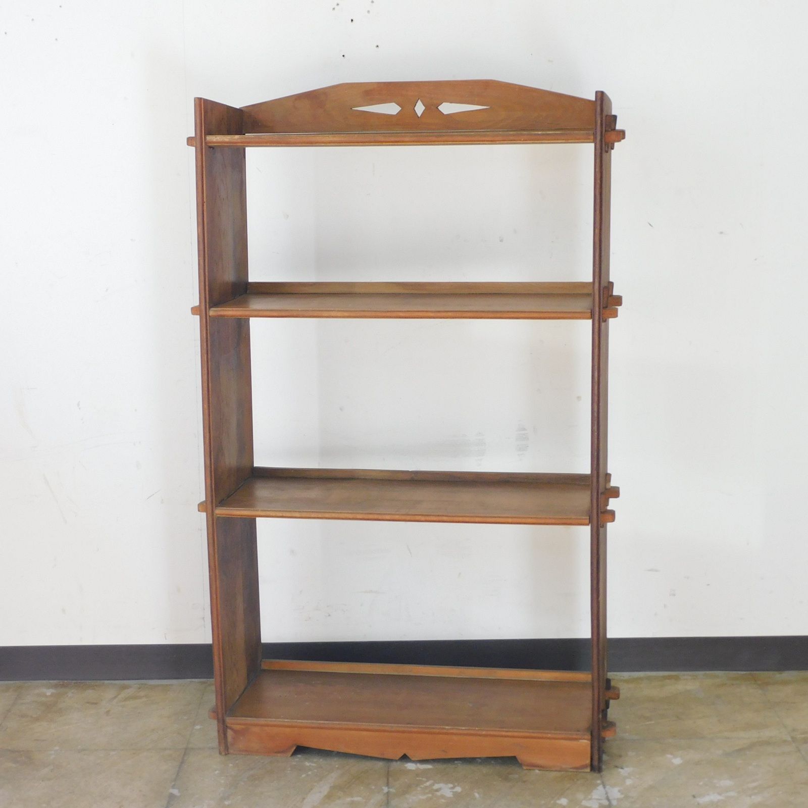 ふるい木味 楔留めの陳列棚 HK-a-05806 / 無垢材 オープンラック